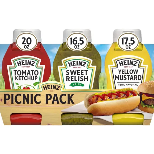 Vista 11 de Heinz Paquete de picnic de tomate, salsa de tomate y mostaza, 3