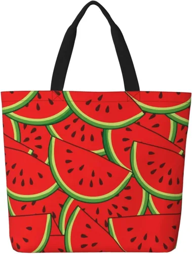 Vista 9 de Famame Canvas Tote Bag Large Women Casual Shoulder Bag Handbag Reusable Multipurpose Shopping Grocery Bag