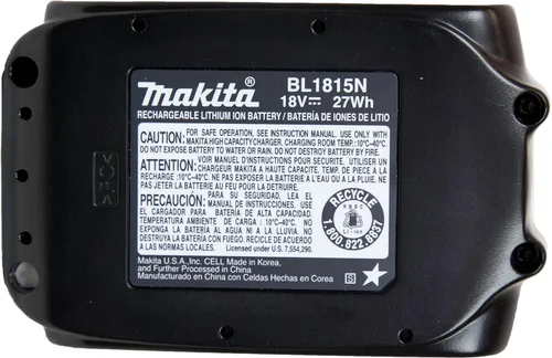Vista 5 de Makita Batería de iones de litio BL1815N 18V 1.5Ah