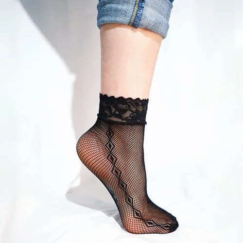 Vista 6 de Glamorstar 6 pares de calcetines tobilleros de encaje para mujer