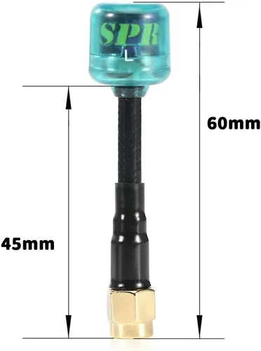 Vista 5 de 2pcs Osprey 5.8G-H-z LHCP RP-SMA Antena 2.82dBi 2.362 in Azul
