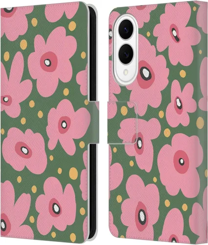 Vista 96 de Head Case Designs Officially Licensed Ninola Ditsy Flowers Yellow Nature Bold Leather Wallet Case Compatible with Samsung Galaxy A07 4G