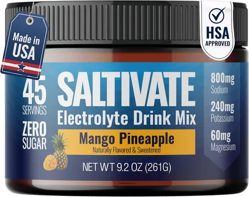 Vista 12 de Electrolitos sin sabor HSA FSA Alto contenido de sodio, potasio, magnesio Sin azúcar, estevia, ácido cítrico o maltodextrina Polvo