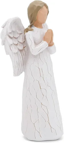 Vista 3 de Figuras de ángel, regalos de ángel, figuras de ángel, estatuas de ángel de oración, ángel guardián esculpido pintado a mano para mujeres, amistad