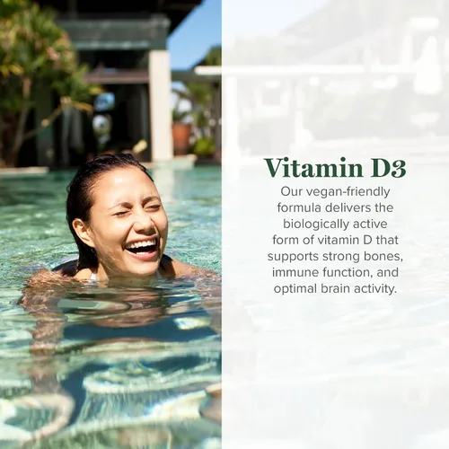 Vista 2 de Global Healing Center Suntrex - Vitamina líquida D3 5000 UI para hombres y mujeres, apta para veganos, sin OMG, apoya huesos, inmunidad