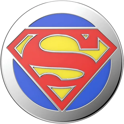 Vista 5 de PopSockets Agarre para teléfono con soporte expandible, empuñaduras de CC esmaltadas - Esmalte Superman