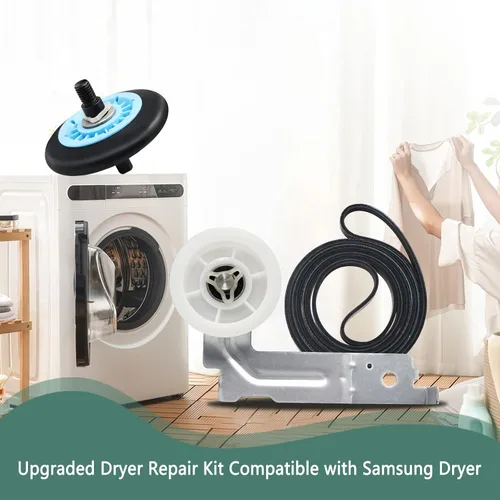 Vista 11 de Kit de reparación de secadora Sam-Sung mejorado compatible con kit de repuesto de rodillo de secadora Samsung, repuesto para piezas de secadora