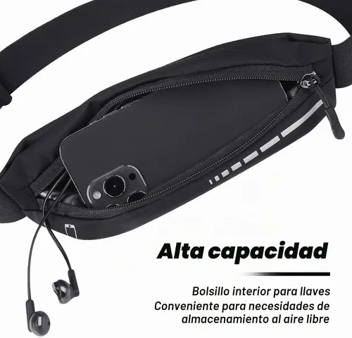 Vista 6 de Cangurera delgada para correr, 2 unidades, bolsa para correr