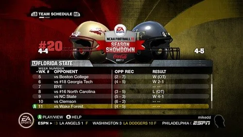 Vista 14 de NCAA Football 10 - Xbox 360