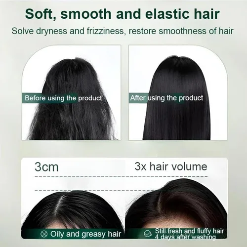 Vista 5 de Mascarilla capilar de queratina polipéptida para cabello dañado, tratamiento capilar de queratina, mascarilla capilar acondicionador profundo