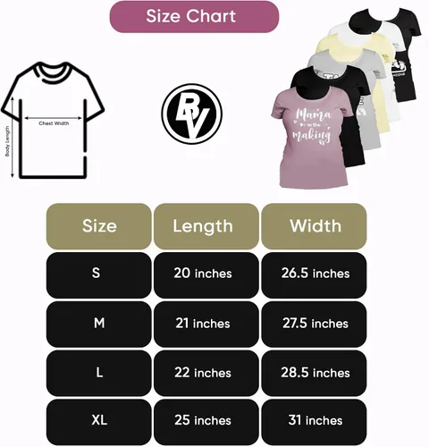 Vista 6 de BROOKLYN VERTICAL Camiseta de manga corta con cuello redondo y anuncio de embarazo de nueva mamá