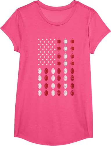 Vista 12 de Camiseta patriótica de jugador atleta del 4 de julio de fútbol americano, Negro