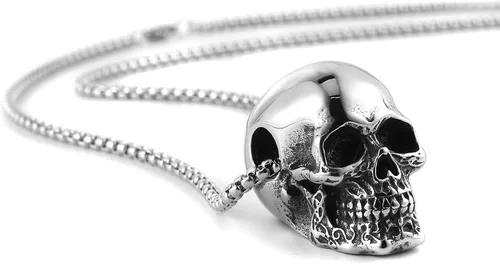 Vista 3 de Scddboy Collar colgante de cráneo