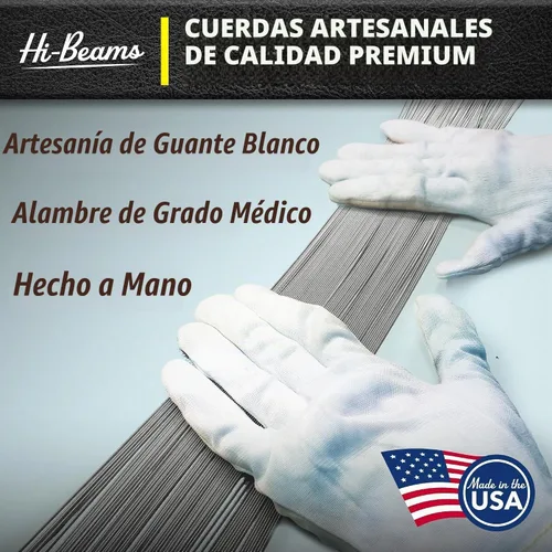 Vista 6 de DR Strings - Hi-Beams - Juego de cuerdas para bajo de 4 cuerdas - Mediano 45-105 - Núcleo redondo de acero inoxidable - Accesorios para bajo (MR-45)