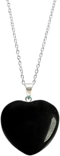Vista 58 de Gempires Love - Collar con colgante de cristal de corazón para mujer, chapado en plata, cadena ajustable de 18 + 2 pulgadas