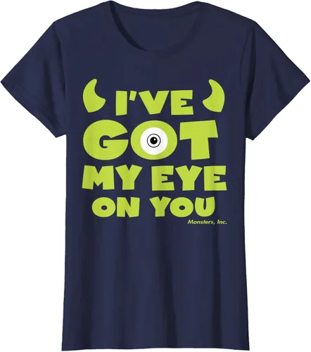 Vista 31 de Disney Pixar Monsters Inc Mike Wazowski Eye On You - Camiseta, Negro, S