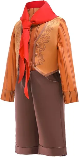 Vista 2 de keaiyouhuo Disfraz de Encanto para niños pequeños 4 piezas disfraz de Antonio para niños disfraz de príncipe Madrigal Halloween cosplay 1-7T