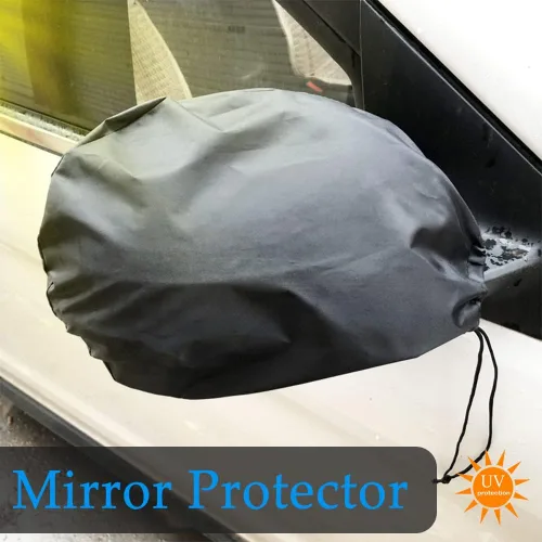 Vista 6 de ASUBHA 2 piezas de cubiertas para espejos laterales, protector de espejo de coche, cubierta impermeable para espejo retrovisor que protege contra