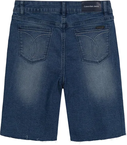 Vista 2 de Calvin Klein Bermudas de mezclilla elásticas para niña