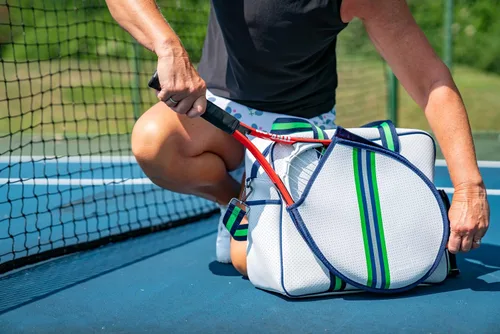 Vista 6 de Bolsa de tenis Hampton - Bolsa de tenis para mujer, espaciosa, construcción de calidad, diseño elegante y funcional