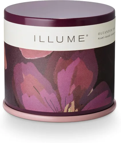Vista 18 de Illume, Vela Leche de Coco Mango Demi Vanity Tin 3 onzas