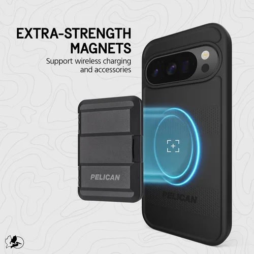 Vista 3 de Pelican Protector Google Pixel 10 Pro XL - Funda magnética resistente para teléfono con protección contra caídas de grado militar de 16 pies, funda