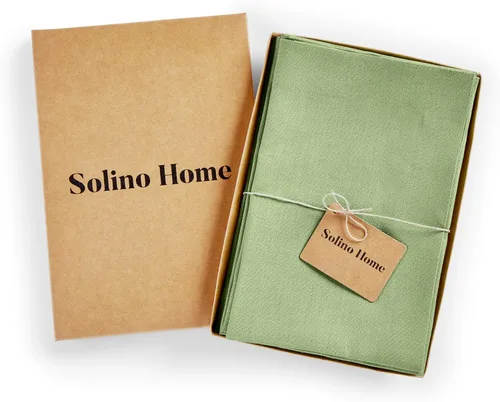 Vista 40 de Solino Home Juego de 4 manteles individuales blancos de 100 % lino puro de 14 x 14 pulgadas para invierno, San Valentín, primavera, Pascua, Fete