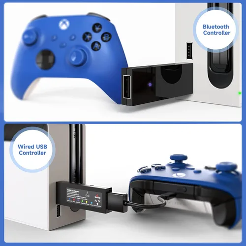 Vista 5 de MAYFLASH Magic-S Ultimate Wireless Bluetooth USB Adapter for PS4, Switch, macOS, Windows, Raspberry Pi, Compatible with Xbox Series X & S