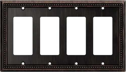Vista 113 de Henne Bery Sunken Pearls Placa de Pared Decorativa de Servicio Pesado Placa de Interruptor Cubierta de Tomacorriente