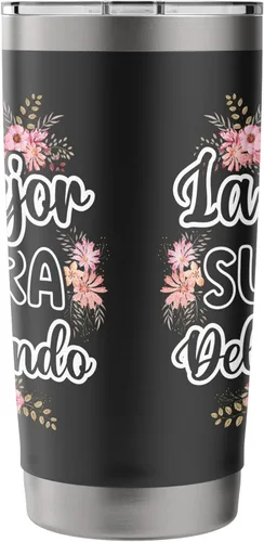 Vista 2 de La Mejor Suegra Del Mundo - Vaso aislado de acero inoxidable para suegra española