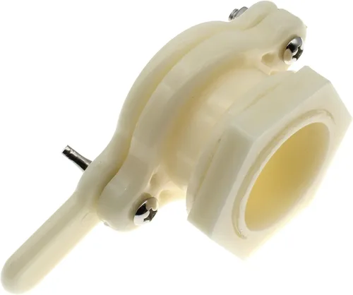 Vista 4 de Válvula de compuerta de miel de alta resistencia Nylon Extractor de miel Grifo Cubo Suministros de apicultura con junta y tuerca de ala (blanco)