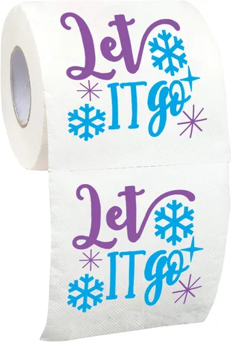 Vista 10 de Rollo de papel higiénico navideño con texto en inglés «He Sees You When You're Pooping», divertido papel higiénico, divertido regalo de Feliz