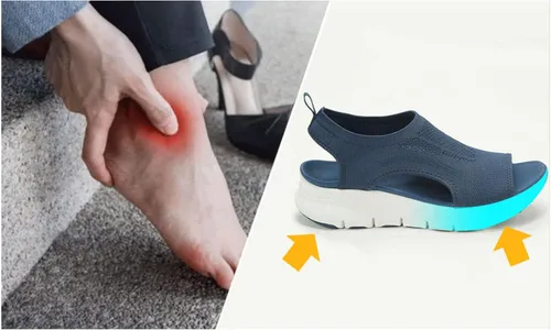 Vista 6 de Libiyi Sandalias deportivas ortopédicas para mujer, sandalias flexibles y lavables, sandalias ortopédicas deportivas para mujer (marrón, 40)