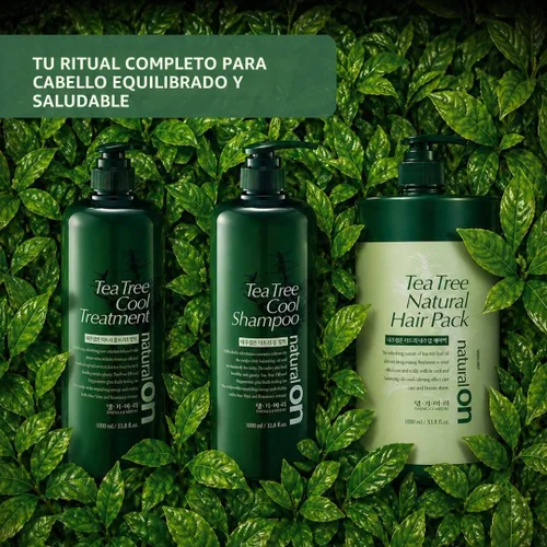 Vista 8 de Daeng Gi Meo Ri Tea Tree Cool Shampoo Cuidado del cuero cabelludo refrescante con árbol de té y aloe vera Refresca el cabello graso, hidrata
