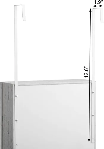 Vista 5 de HollyHOME Armario de joyería con espejo, con cerradura, montado en la puerta, organizador de joyas con espejo de longitud completa, ahorro