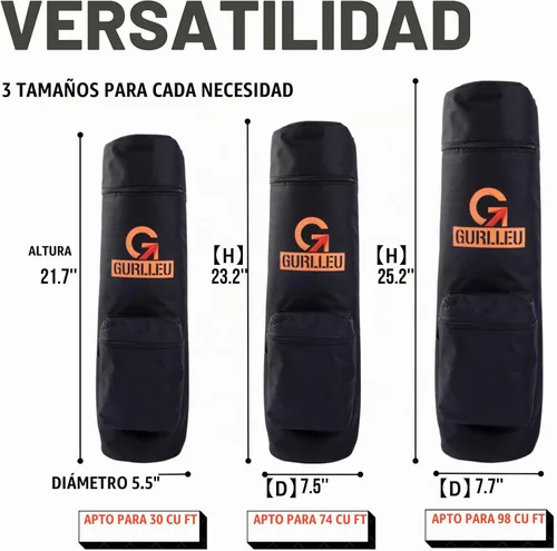 Vista 4 de Paintball Air Tank & Cylinder Carrier Bag Mochila (3L)