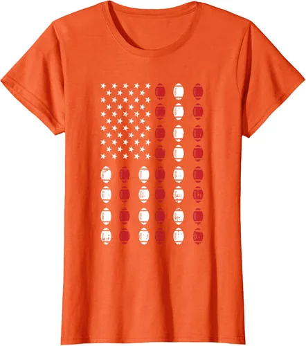 Vista 41 de Camiseta patriótica de jugador atleta del 4 de julio de fútbol americano, Negro