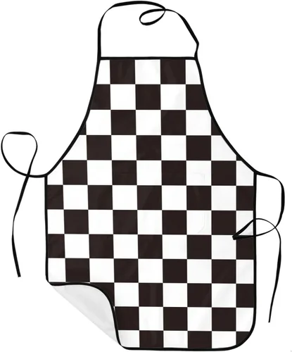 Vista 18 de Sigouyinei Delantales para mujeres con bolsillos, delantal para hombres, delantal adecuado para chefs camareros, técnicos de uñas para hornear