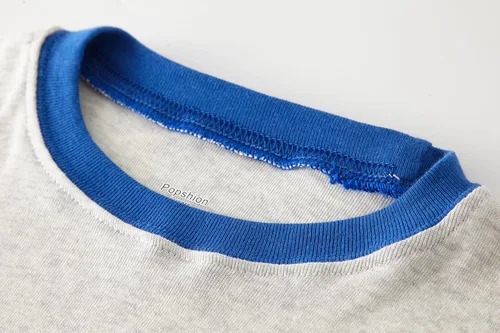 Vista 3 de Pijama de dos piezas para niños pequeños con dinosaurio que brilla en la oscuridad, 100 % de algodón ropa de tiburón para dormir tamaño 2-10T