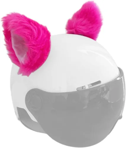 Vista 14 de Orejas de gato para casco, orejas de felpa, accesorio adhesivo para casco para bicicleta, motocicleta, superficies lisas, decoración de cascos