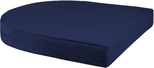 Vista 4 de Jeco Silla de mimbre con cojín azul, juego de 2, expreso Espresso/W00201_2-fs011-cs
