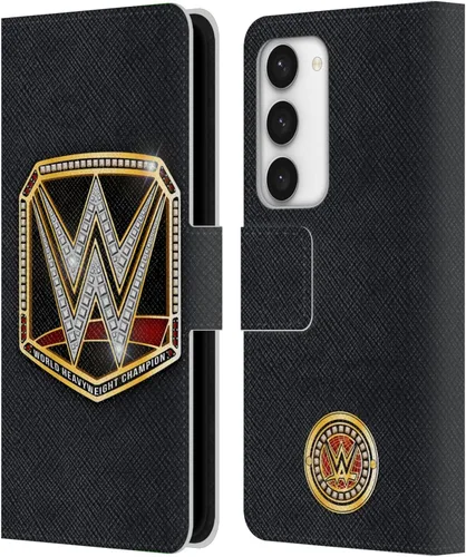 Vista 48 de Head Case Designs Officially Licensed WWE Cruiserweight Champion Title Belts Leather Wallet Case Compatible with Samsung Galaxy A07 4G Campeón
