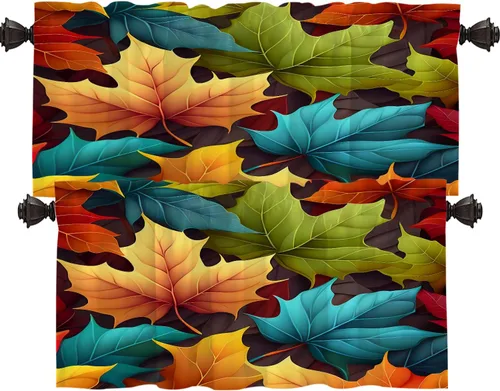 Vista 57 de Shrahala Cortinas republicanas de elefante americano para ventanas de cocina, paneles de cortina de ventana de poliéster multicapa con rayas rojas