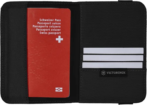 Vista 2 de Accesorios de viaje 5.0 Soporte para pasaporte con protección RIFD, Negro -, Soporte para pasaporte Ta 5.0 con protección RFID
