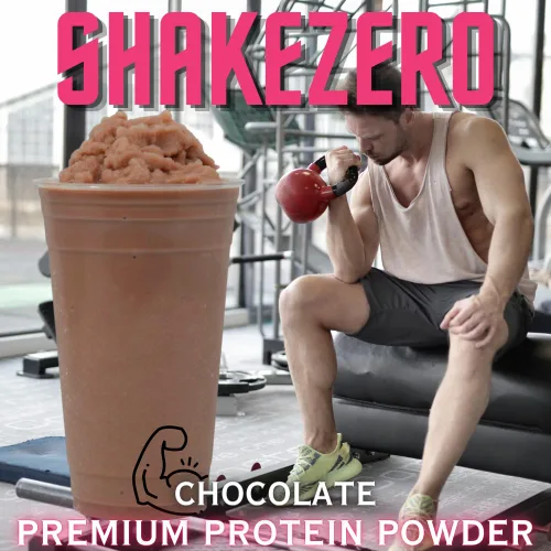 Vista 5 de Shakezero Chocolate (bolsas de 3-4 onzas) ~ Mezcla de batido de reemplazo de comidas en polvo de proteína a base de plantas