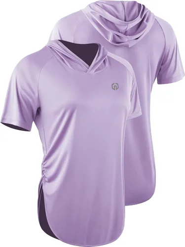 Vista 5 de NELEUS Camisa deportiva de manga larga para correr, de ajuste seco, para mujer