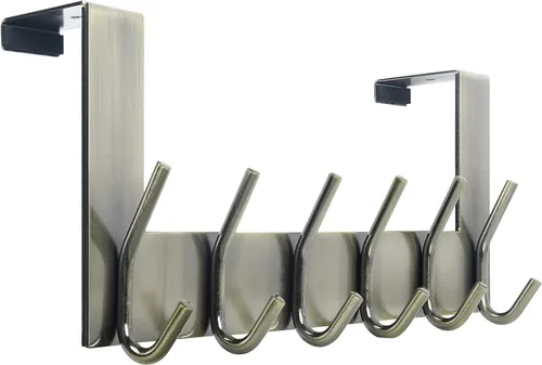 Vista 18 de WEBI Ganchos para Puerta Colgadores de Puerta: Toallero Sobre la Puerta con 6 Ganchos para Colgar, Colgador de Toallas Perchero de Puerta Colgador