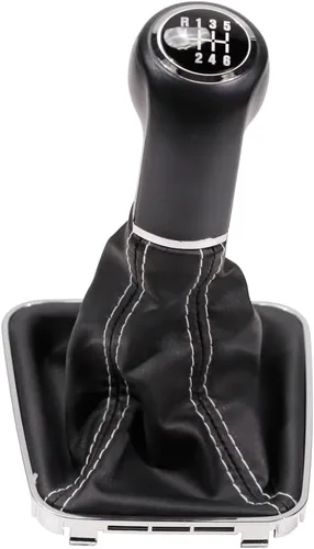 Vista 9 de Gear Shift Knob Boot Cover for O-pel Vauxhall Zafira B(5 speed black line)