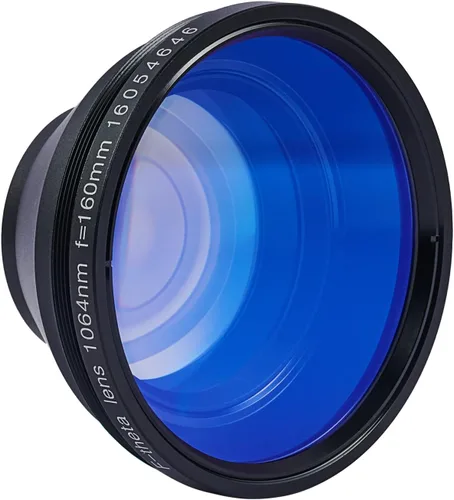 Vista 10 de OMTech Lente F Theta para grabador láser de fibra, lente de escaneo Sino Galvo de 2.756 in para máquina de marcado láser de fibra de 1064 nm