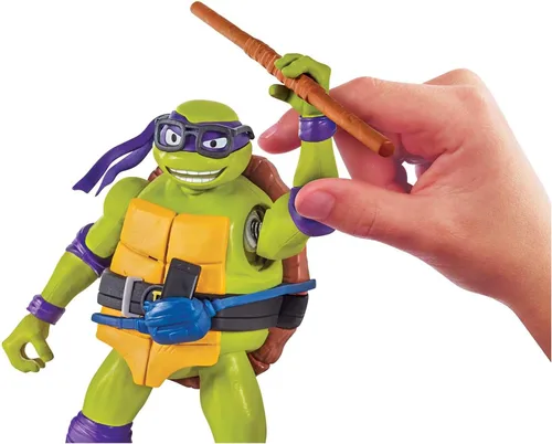 Vista 3 de Teenage Mutant Ninja Tortugas: Mutant Mayhem 5.5" Donatello Deluxe Ninja Shouts Figura por Playmates Toys